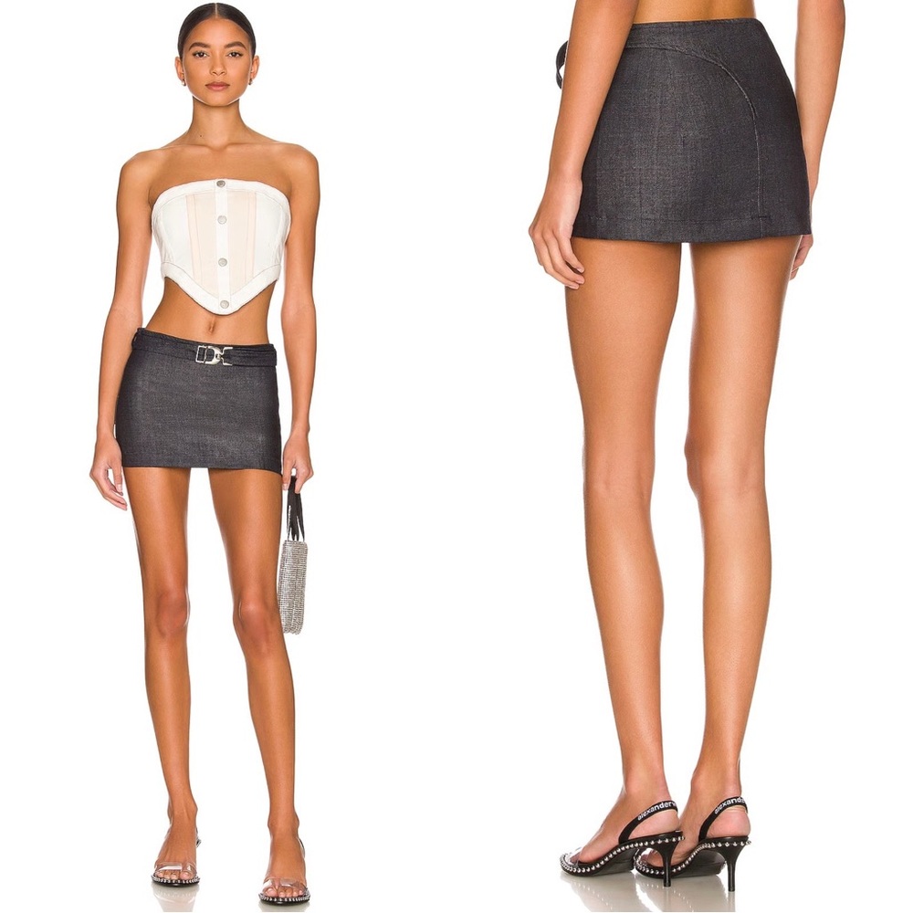 EB Denim Dark Blue Mini Skirt